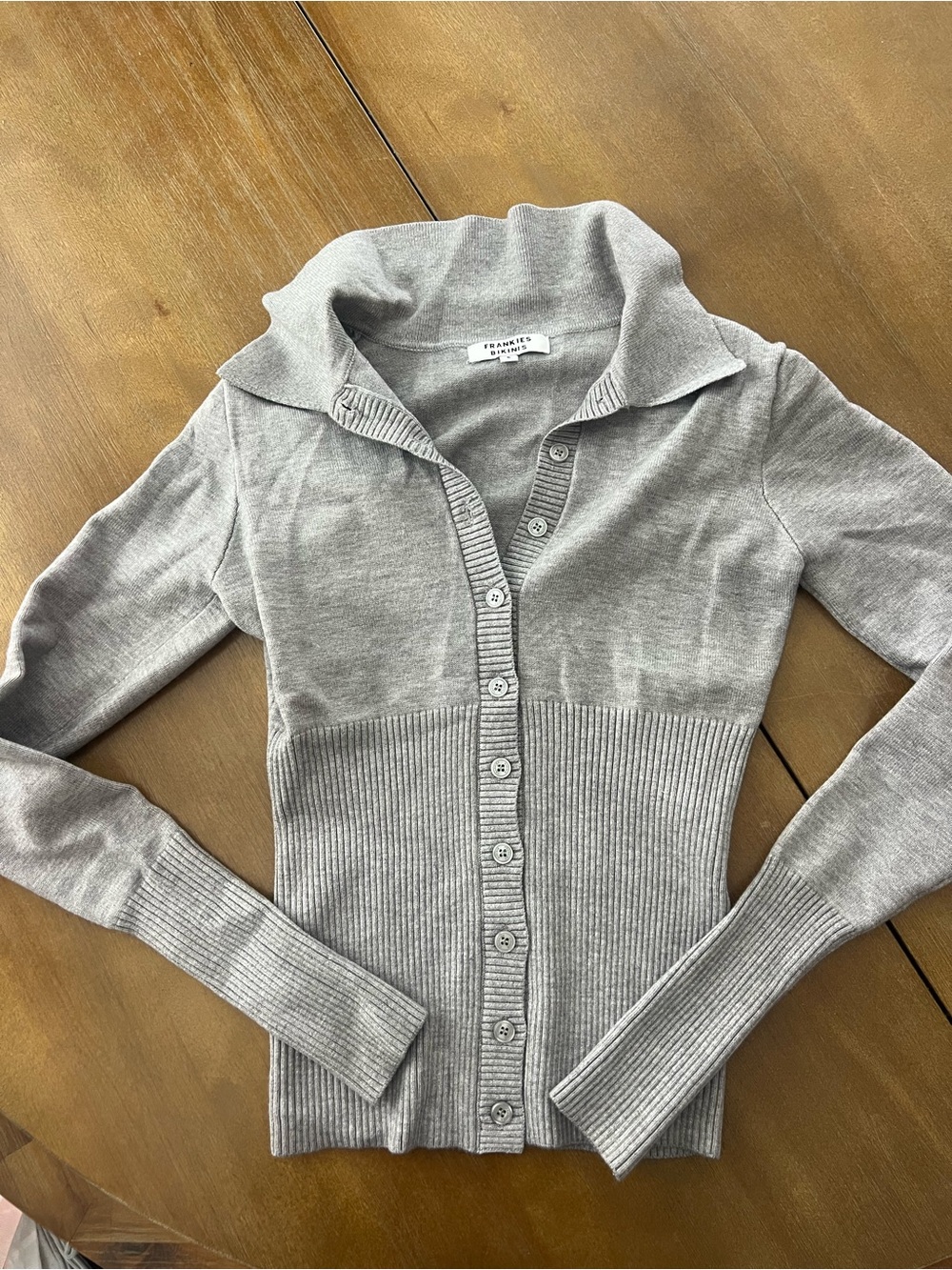 Frankie’s Bikinis Button Up Sweater